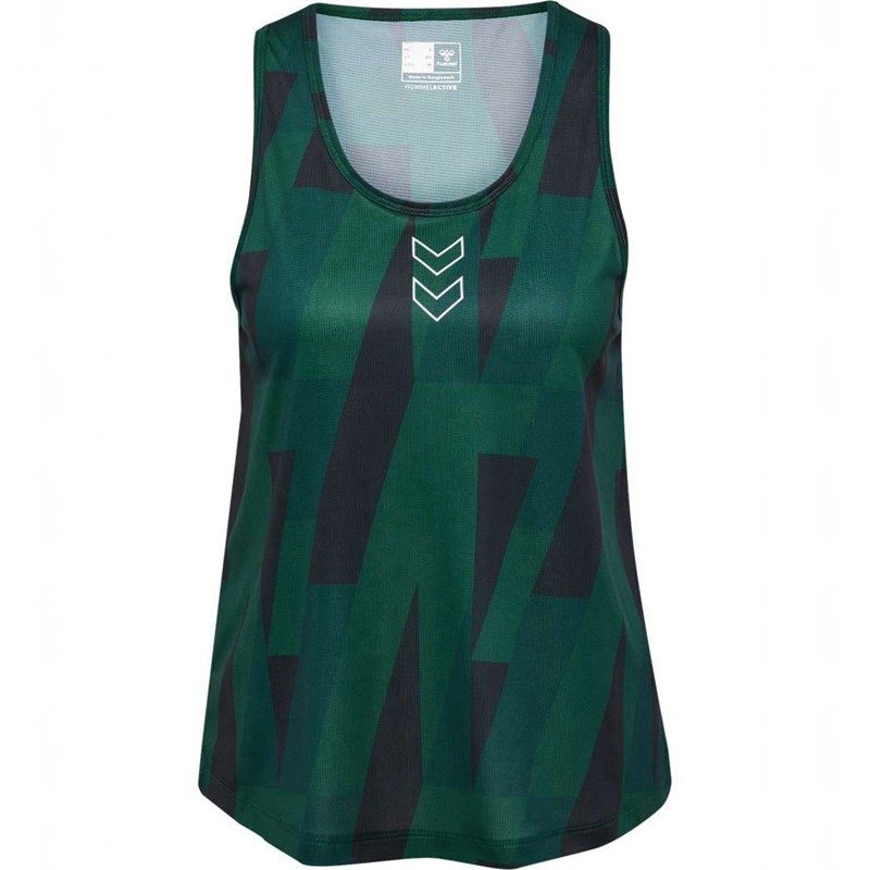 Debardeur Hummel Court Aop Light Weight W Femme Vert | 831609-701