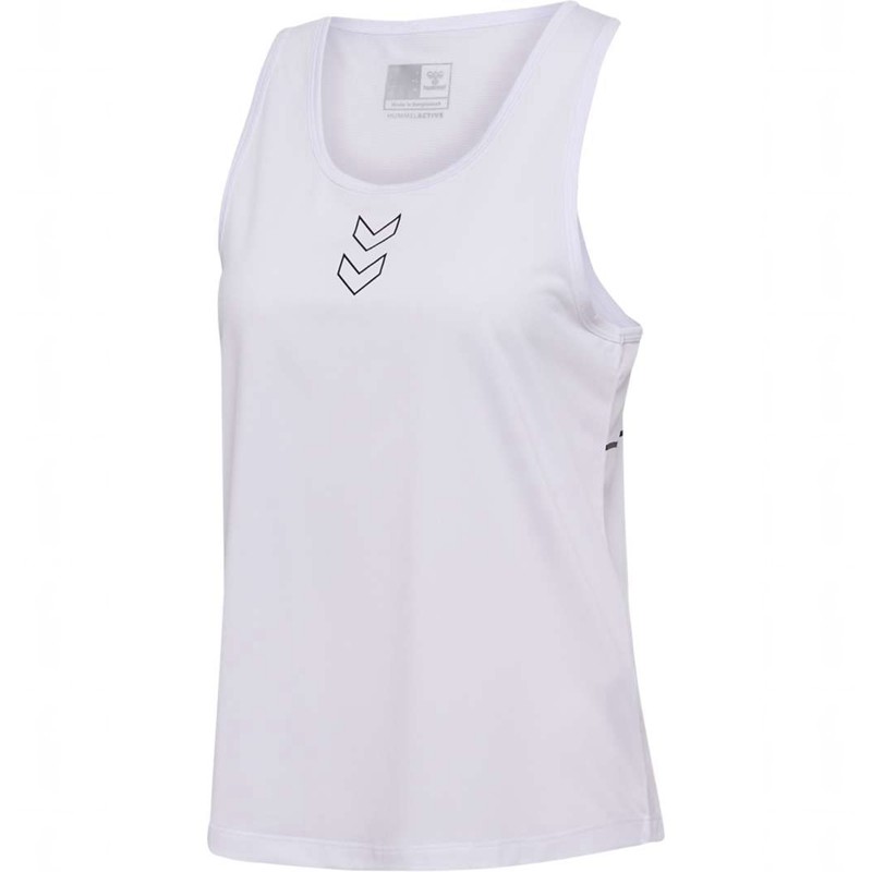 Debardeur Hummel Court Light Weight W Femme Blanche | 499386-695