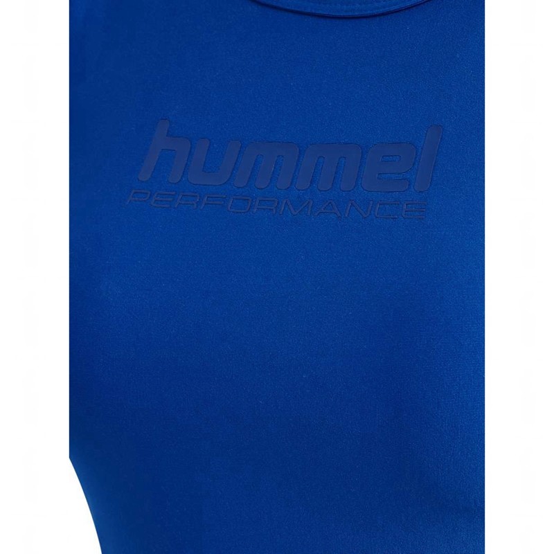 Debardeur Hummel Fast Cropped Femme Bleu | 756605-547