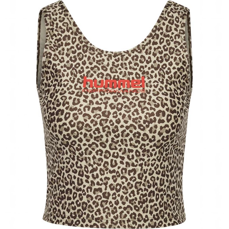 Debardeur Hummel Fast Cropped Femme Leopard | 003606-153