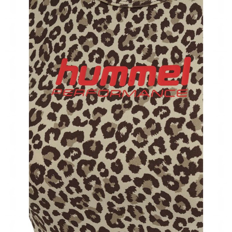 Debardeur Hummel Fast Cropped Femme Leopard | 003606-153