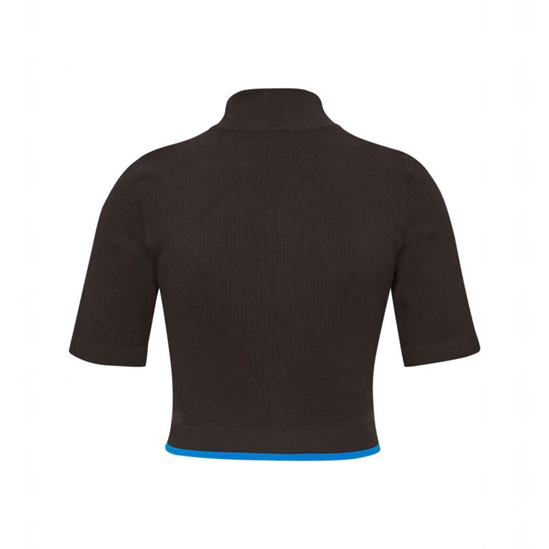 Debardeur Hummel Knitteds Zip Femme Chocolat | 655218-379