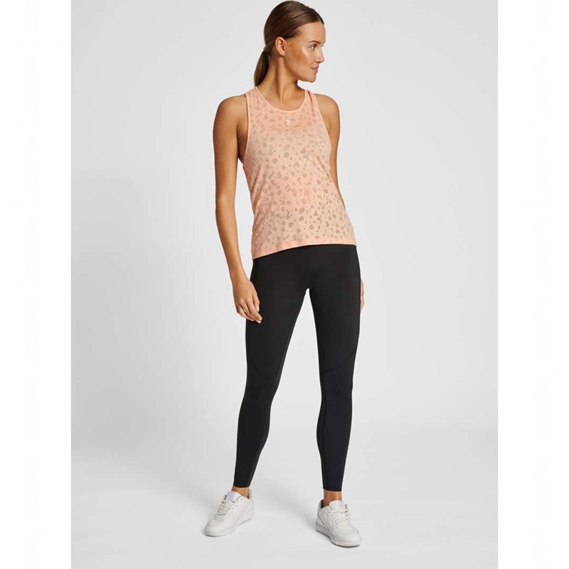 Debardeur Hummel Mt Iris Burnout Femme Abricot | 592198-336