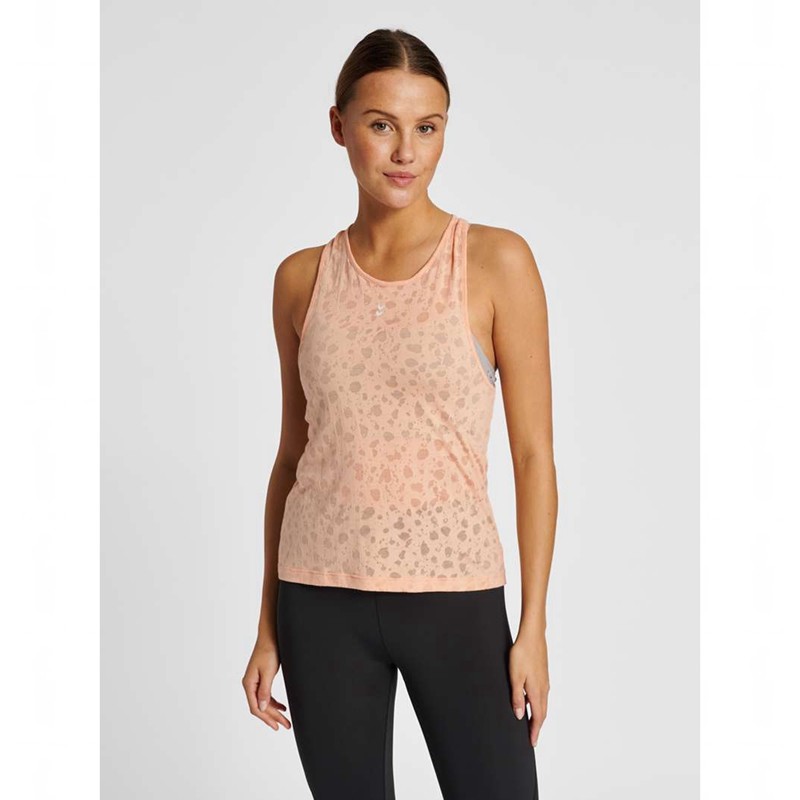 Debardeur Hummel Mt Iris Burnout Femme Abricot | 592198-336