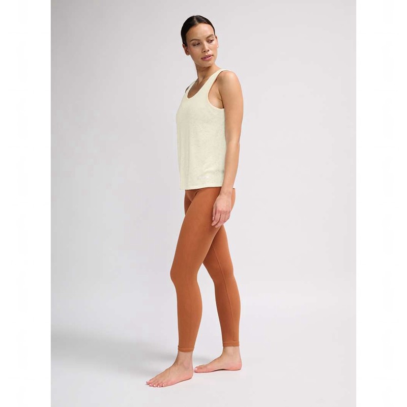 Debardeur Hummel Mt Light Burnout Femme Beige | 591791-378
