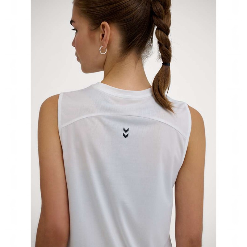 Debardeur Hummel Pulse Workout W Femme Blanche | 709110-663