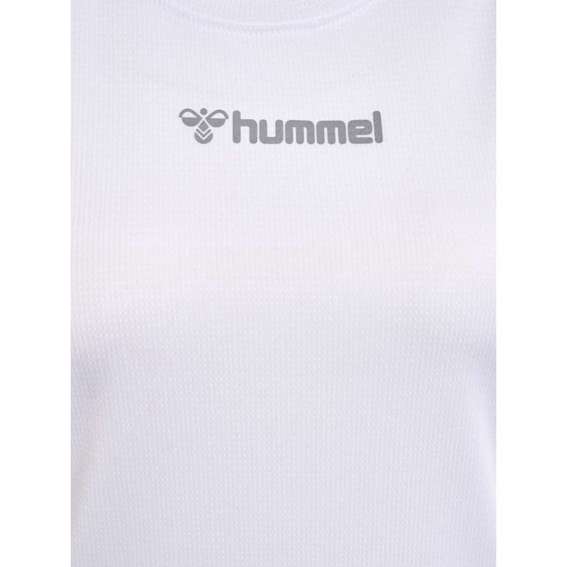 Debardeur Hummel Run Singlet S/L Femme Blanche | 069639-718