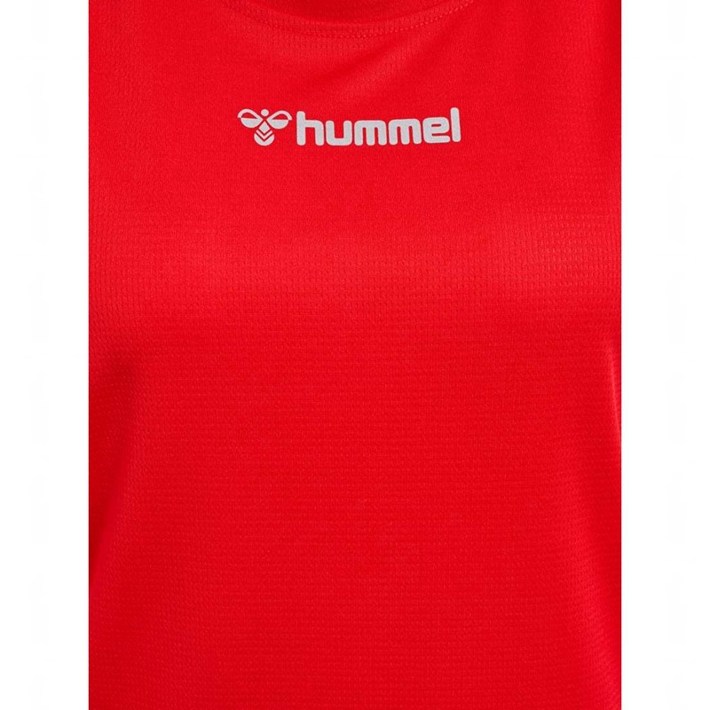 Debardeur Hummel Run Singlet S/L Femme Rouge | 707967-863