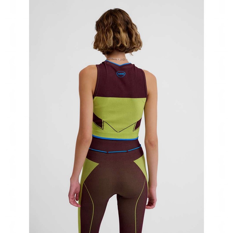 Debardeur Hummel Seamless Femme Vert | 352108-628