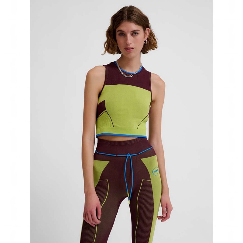 Debardeur Hummel Seamless Femme Vert | 352108-628