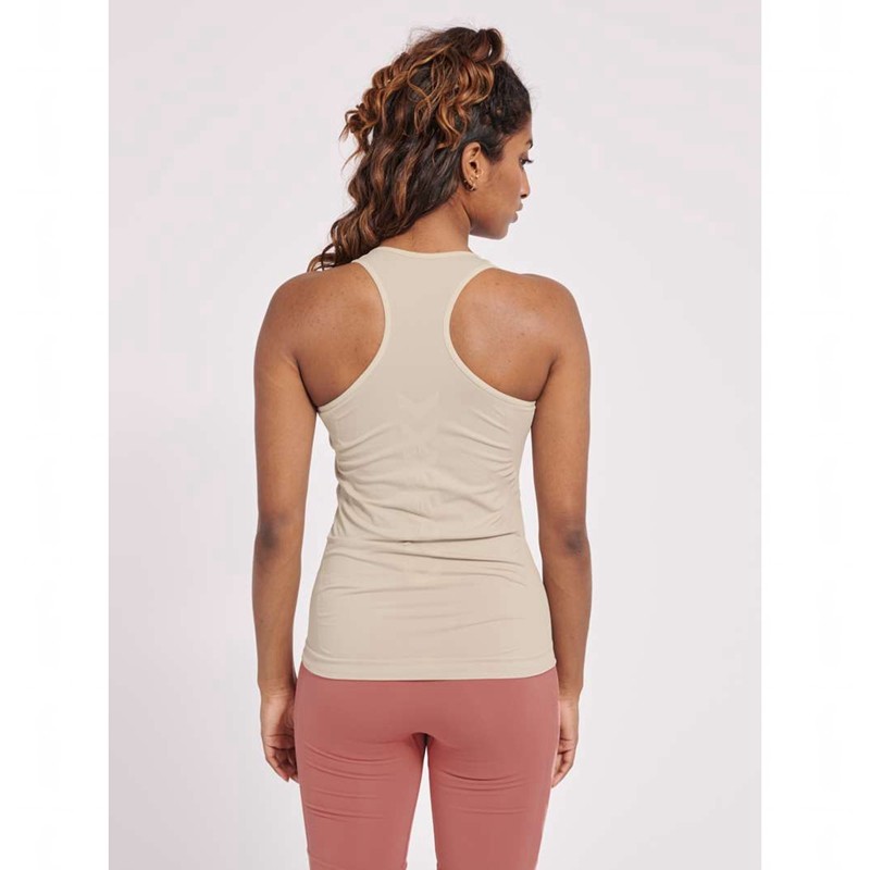 Debardeur Hummel Tif Seamless Femme Beige | 831325-746