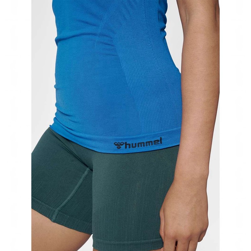 Debardeur Hummel Tif Seamless Femme Bleu | 246919-482