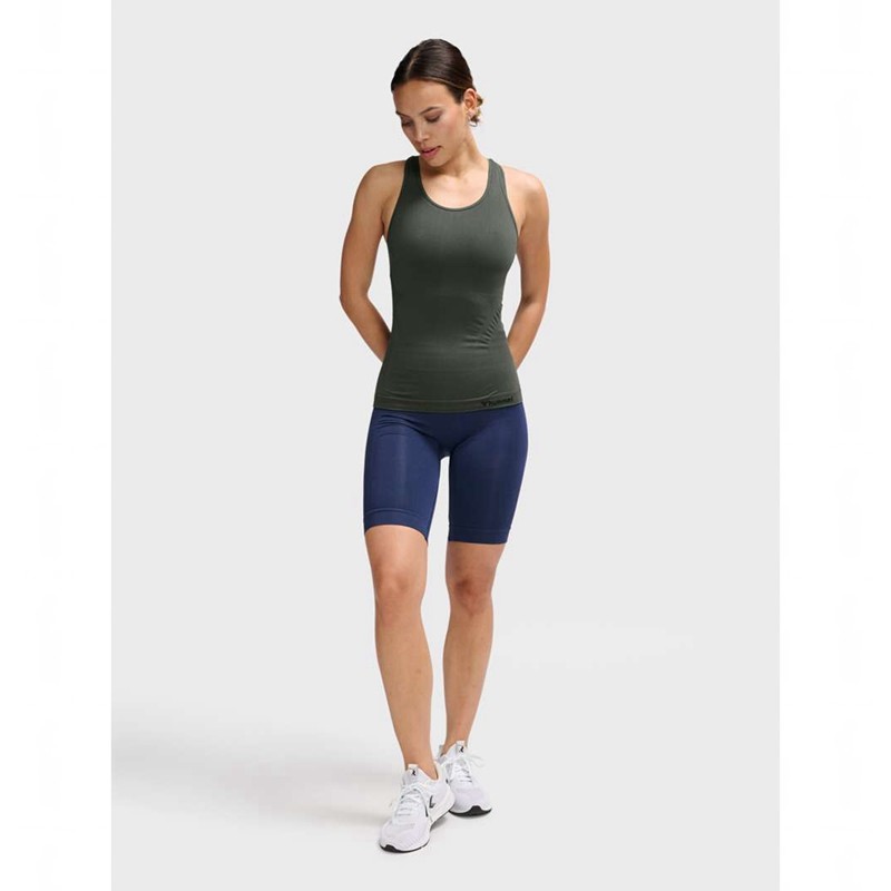 Debardeur Hummel Tif Seamless Femme Vert | 543959-320