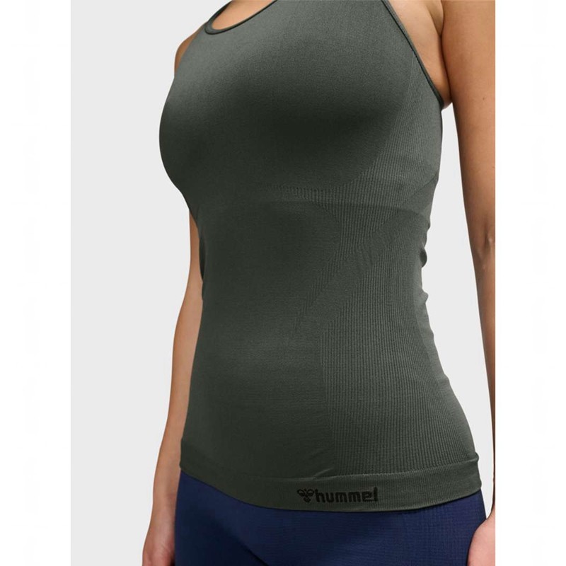 Debardeur Hummel Tif Seamless Femme Vert | 543959-320