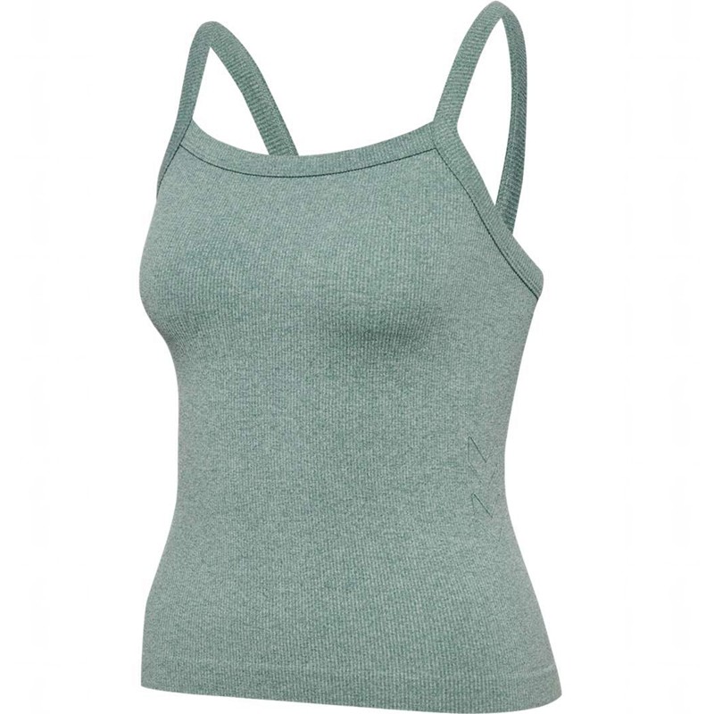 Debardeur Hummel Yoga Seamless Rib Femme Grise | 199277-859
