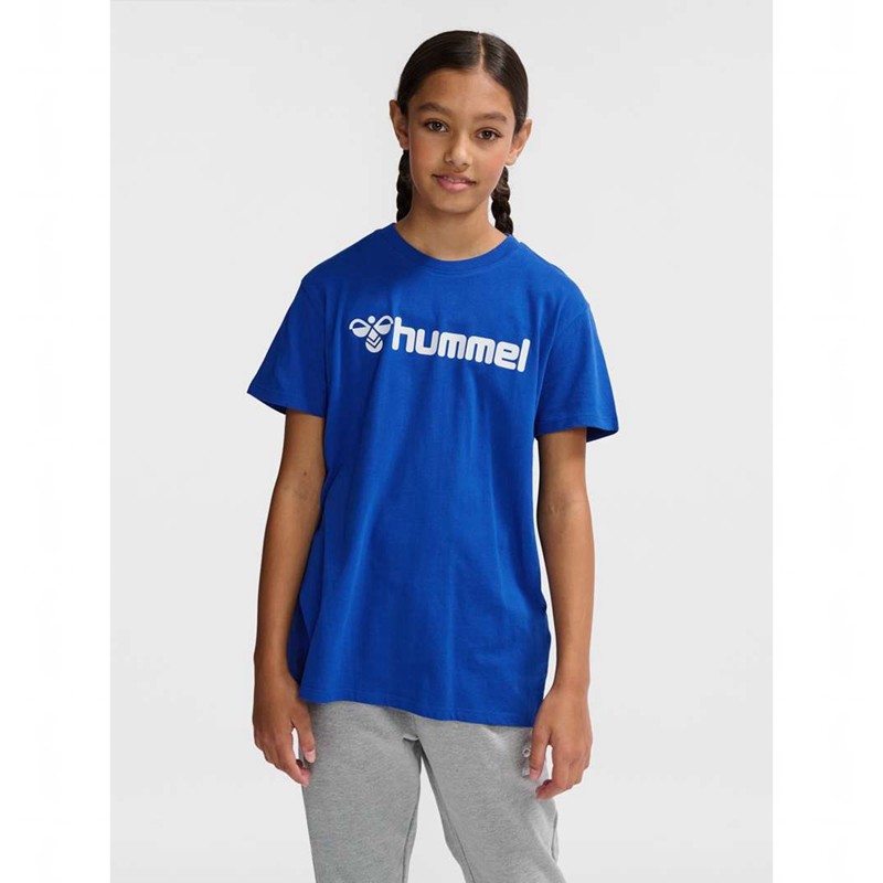 Ensembles Hummel Go 2.0 Logo S/S Enfant Bleu | 796709-532