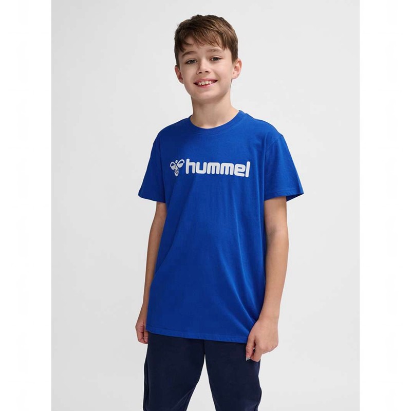 Ensembles Hummel Go 2.0 Logo S/S Enfant Bleu | 796709-532