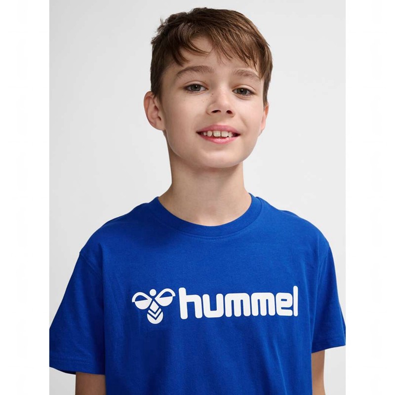 Ensembles Hummel Go 2.0 Logo S/S Enfant Bleu | 796709-532