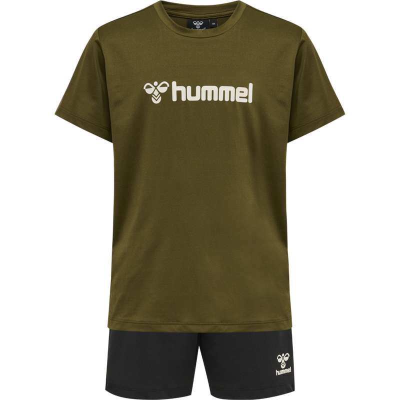 Ensembles Hummel Plag Shorts Enfant Vert Olive | 255260-092