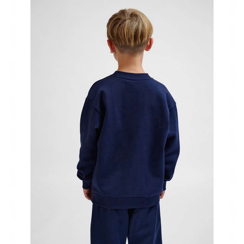 Gant Hummel Jr Loose Crewneck Bee Enfant Bleu Marine | 208903-616