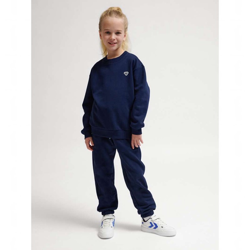 Gant Hummel Jr Loose Crewneck Bee Enfant Bleu Marine | 208903-616