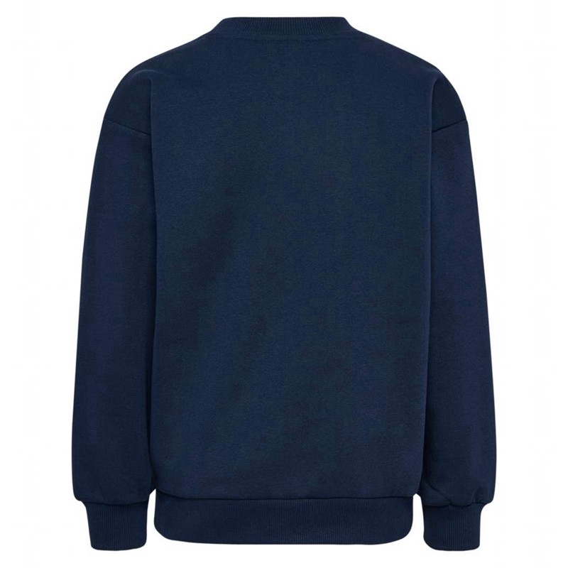 Gant Hummel Jr Loose Crewneck Bee Enfant Bleu Marine | 208903-616