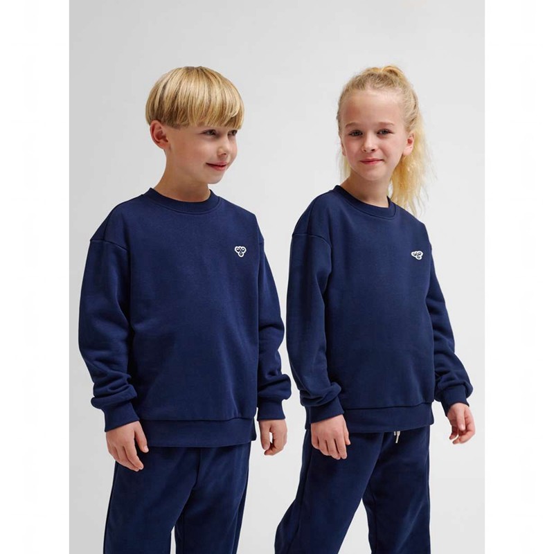 Gant Hummel Jr Loose Crewneck Bee Enfant Bleu Marine | 208903-616