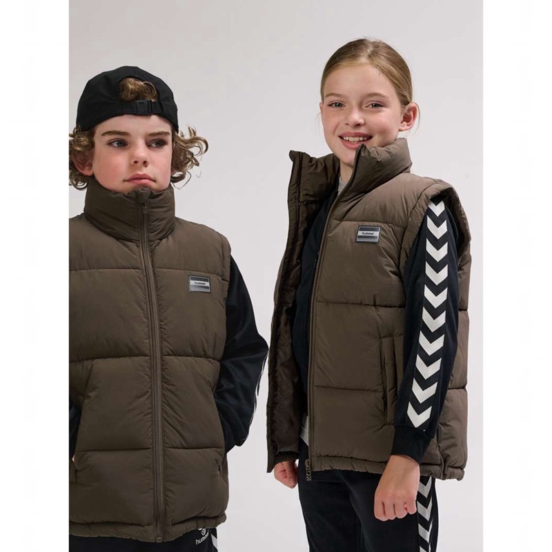 Gilet Hummel Crisp Tex Enfant Marron | 522960-079