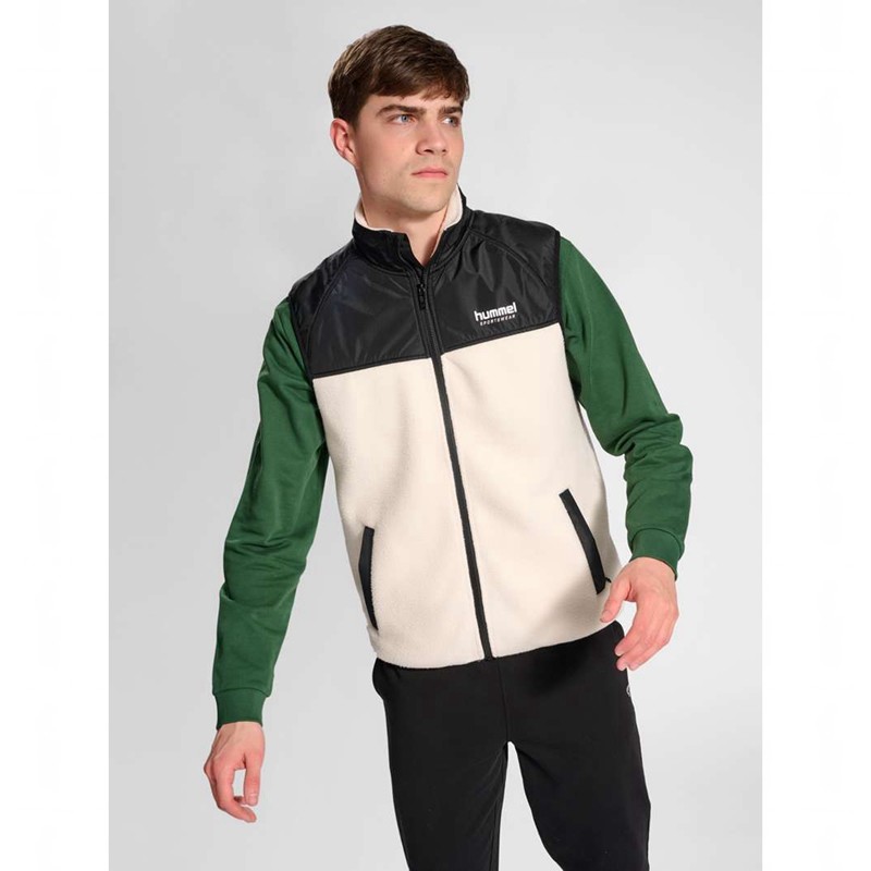 Gilet Hummel Lgc Theo Fleece Homme Blanche | 129364-392