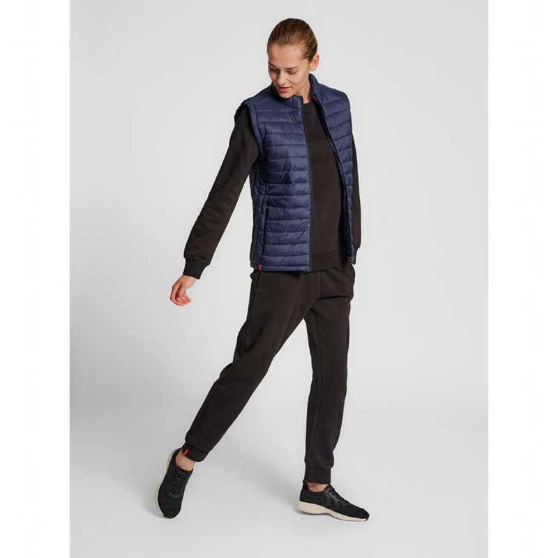 Gilet Hummel Red Quilted Femme Bleu Marine | 194649-573