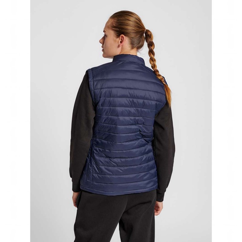 Gilet Hummel Red Quilted Femme Bleu Marine | 194649-573