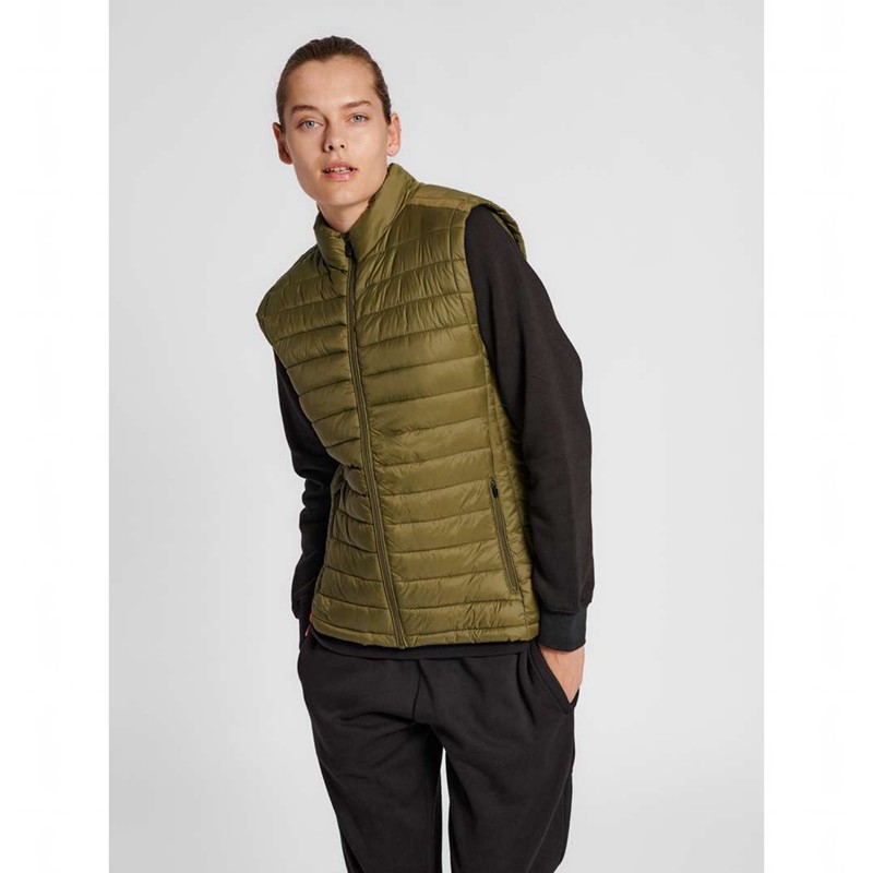 Gilet Hummel Red Quilted Femme Vert Olive | 422702-123