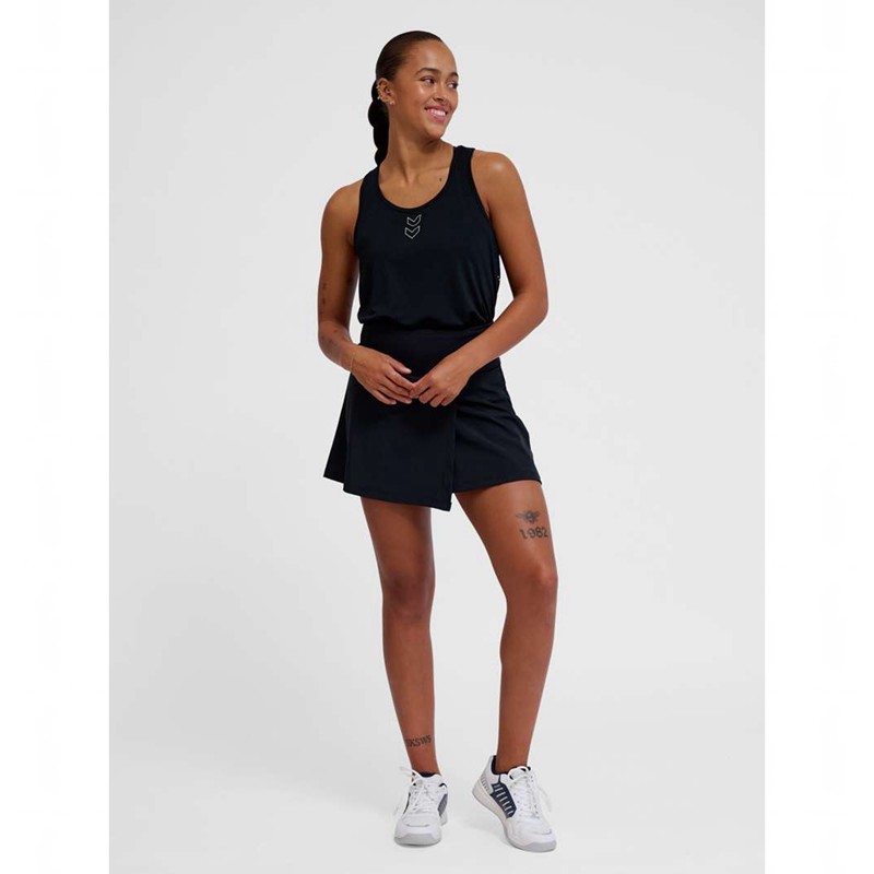 Jupes Hummel Court Mid Waist Pocket W Femme Noir | 854189-107