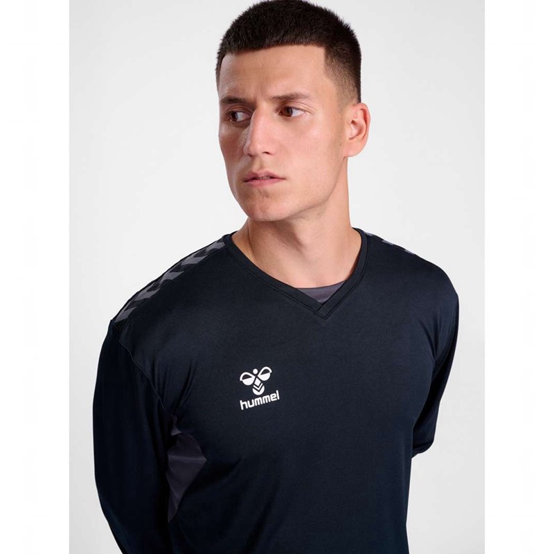 Maillot Hummel Authentic Pl L/S Homme Noir | 365306-044