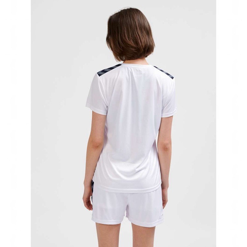 Maillot Hummel Authentic Pl S/S Femme Blanche | 727299-129
