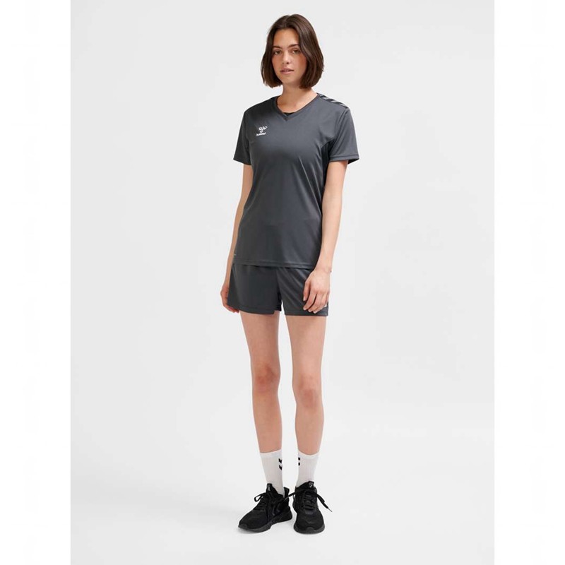Maillot Hummel Authentic Pl S/S Femme Noir | 141118-744