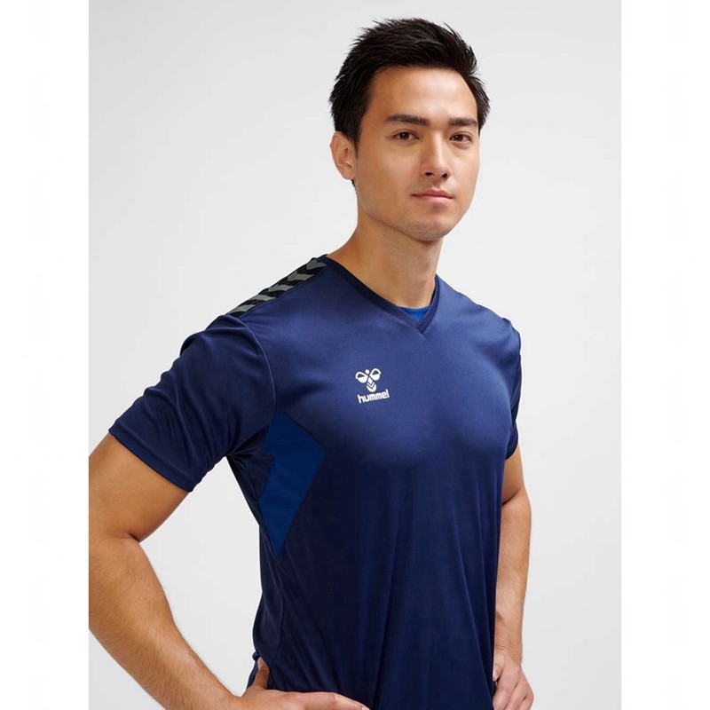 Maillot Hummel Authentic Pl S/S Homme Bleu Marine | 534232-009