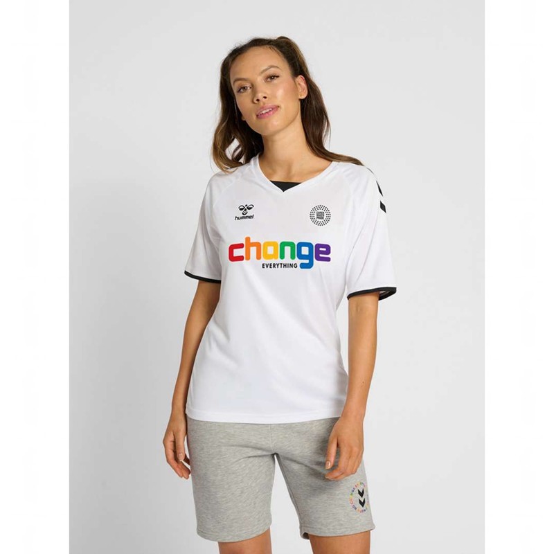 Maillot Hummel Change Football Homme Blanche | 325597-893