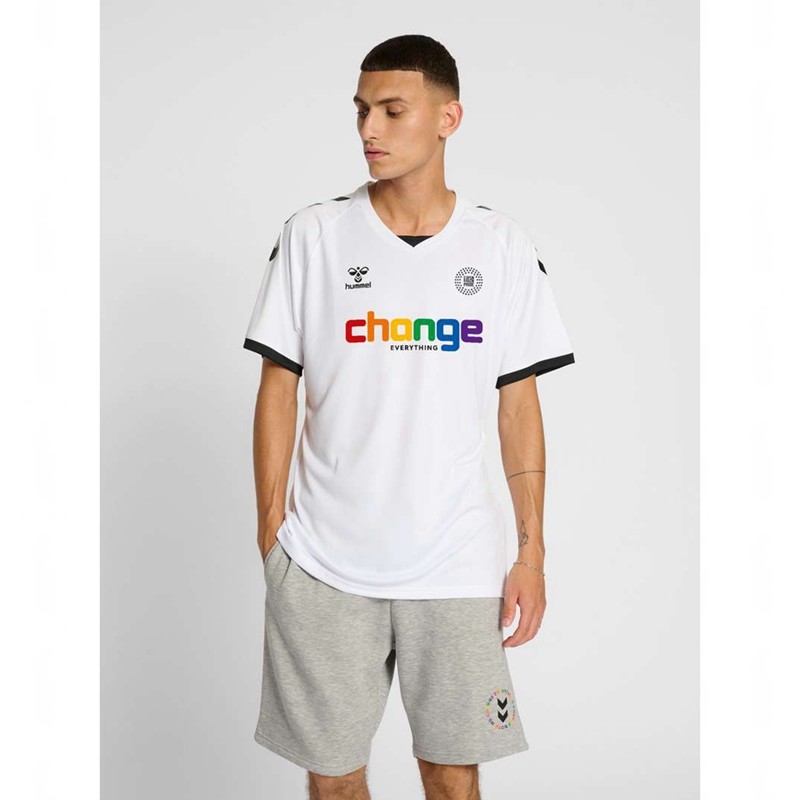 Maillot Hummel Change Football Homme Blanche | 325597-893