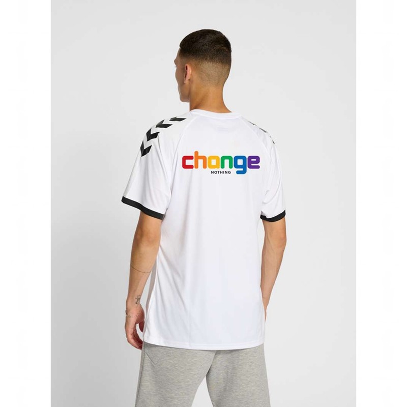 Maillot Hummel Change Football Homme Blanche | 325597-893