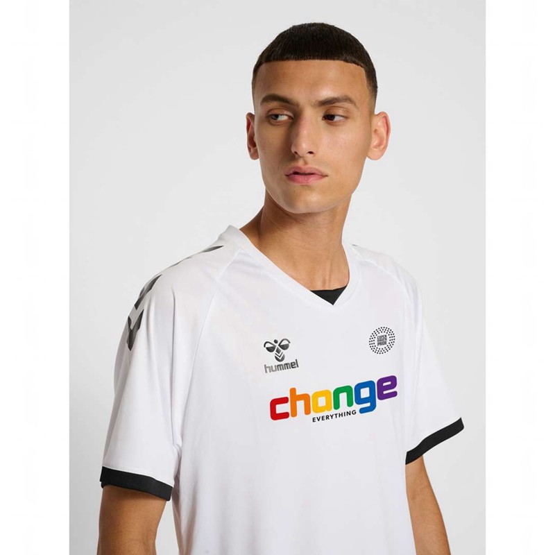 Maillot Hummel Change Football Homme Blanche | 325597-893