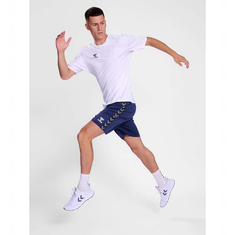 Maillot Hummel Essential S/S Homme Blanche | 226521-257