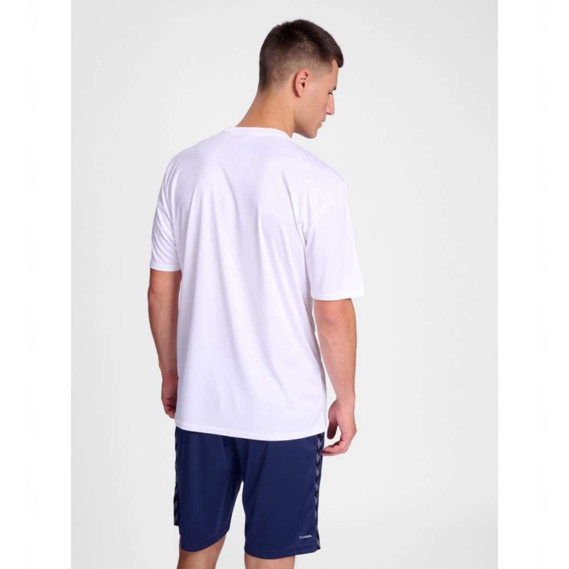 Maillot Hummel Essential S/S Homme Blanche | 226521-257