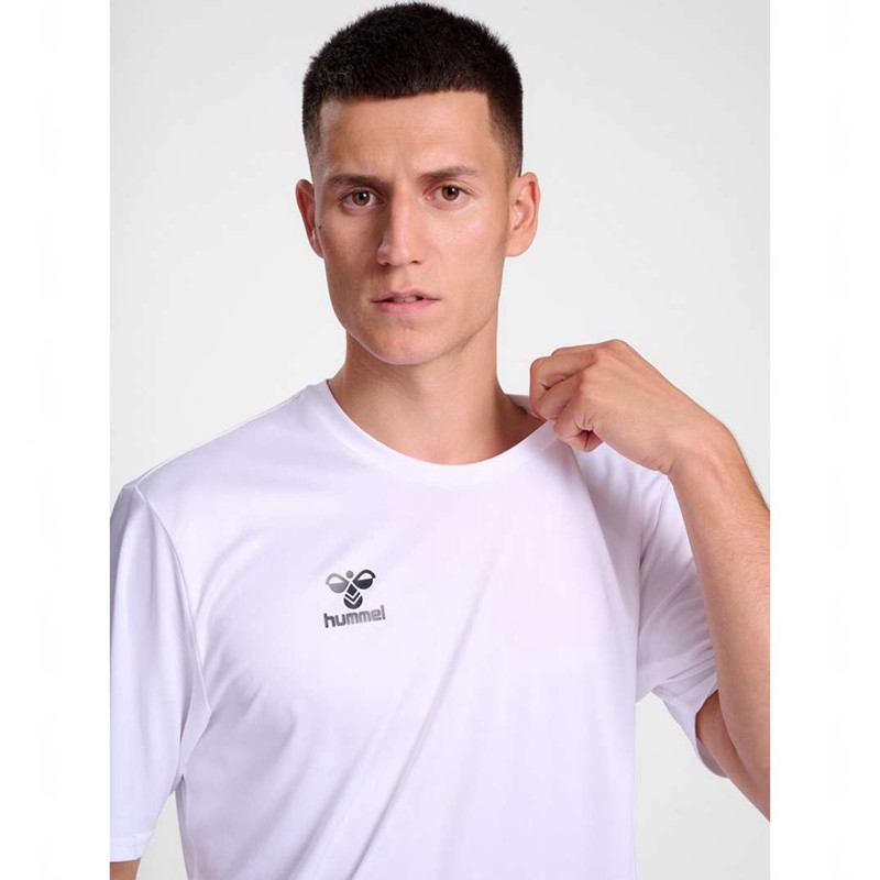 Maillot Hummel Essential S/S Homme Blanche | 226521-257