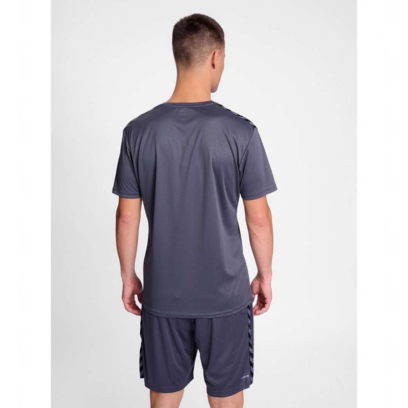 Maillot Hummel Essential S/S Homme Grise | 258508-216