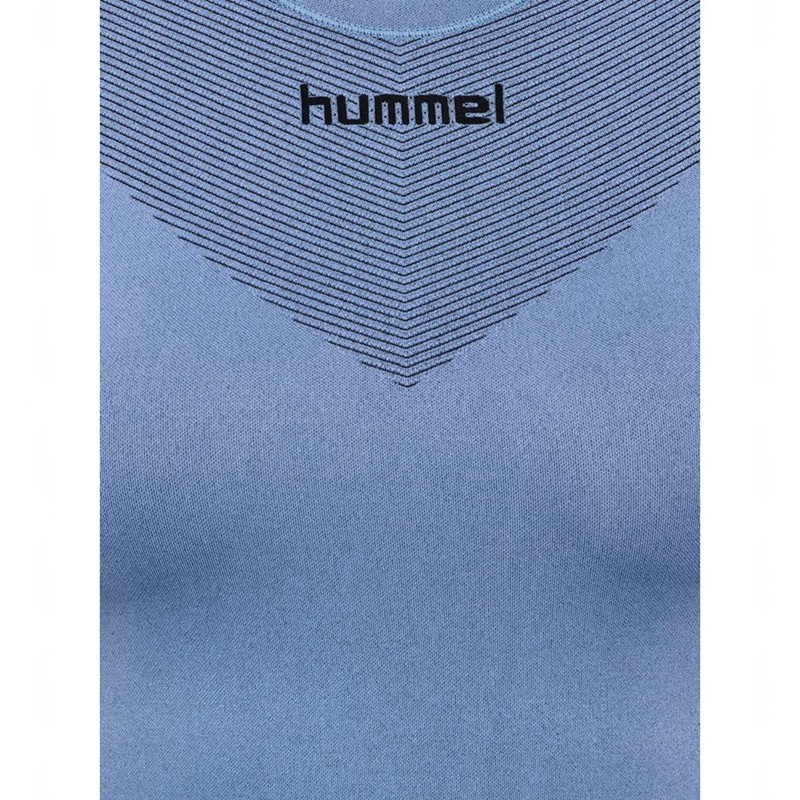 Maillot Hummel First Seamless S/S W Femme Bleu | 063725-482