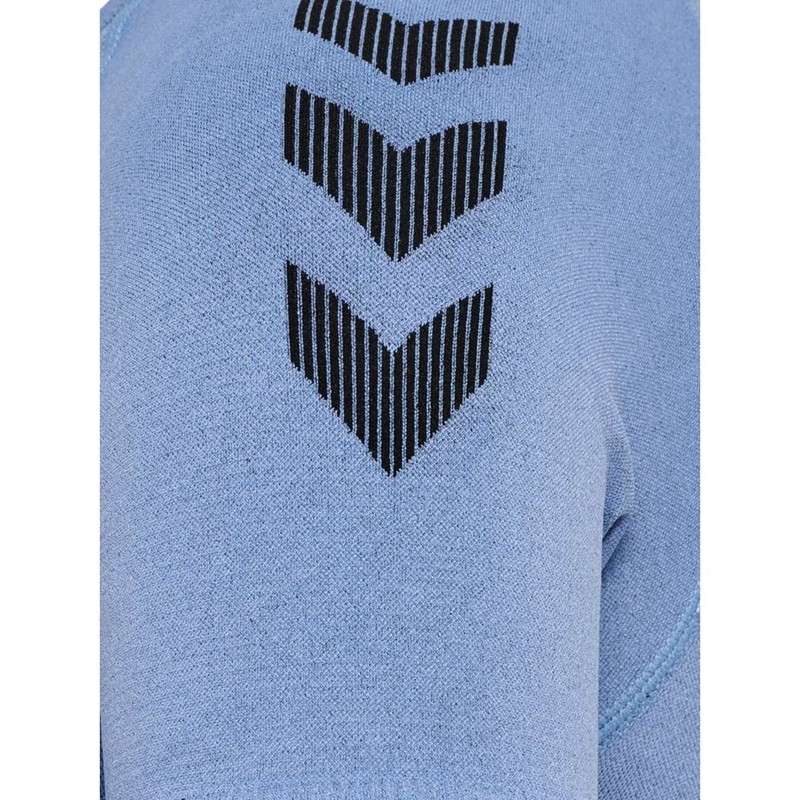 Maillot Hummel First Seamless S/S W Femme Bleu | 063725-482