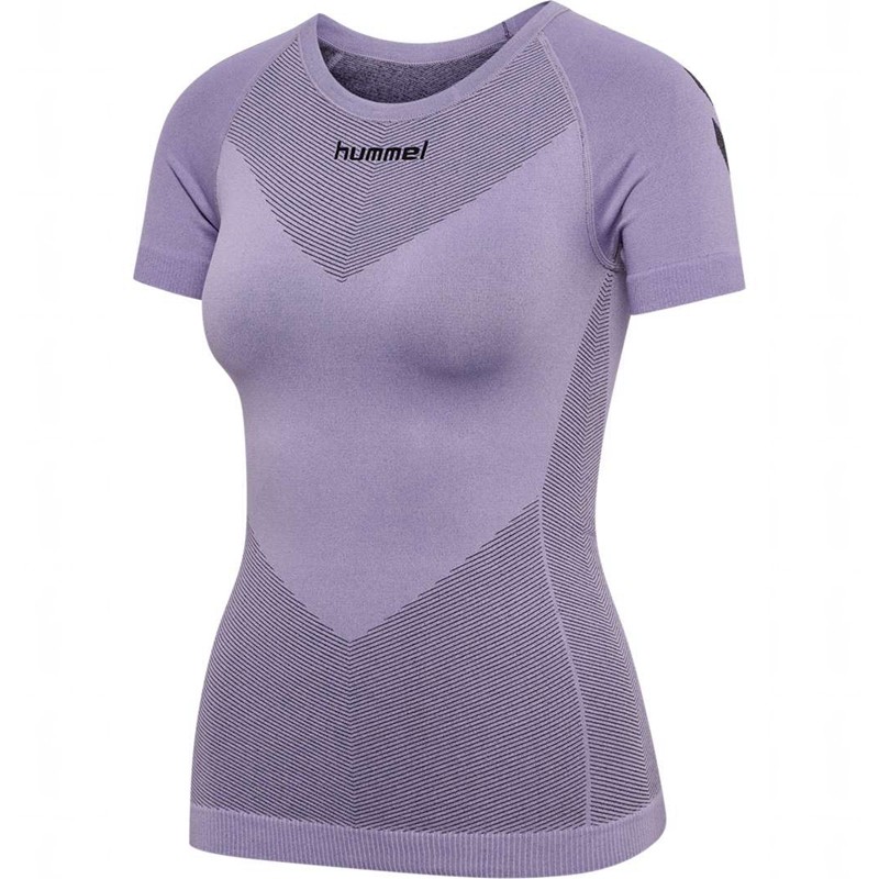 Maillot Hummel First Seamless S/S W Femme Lavande | 463049-023