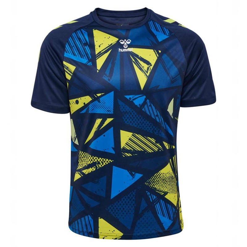Maillot Hummel Graphic Universe S/S Homme Bleu Marine | 139600-947