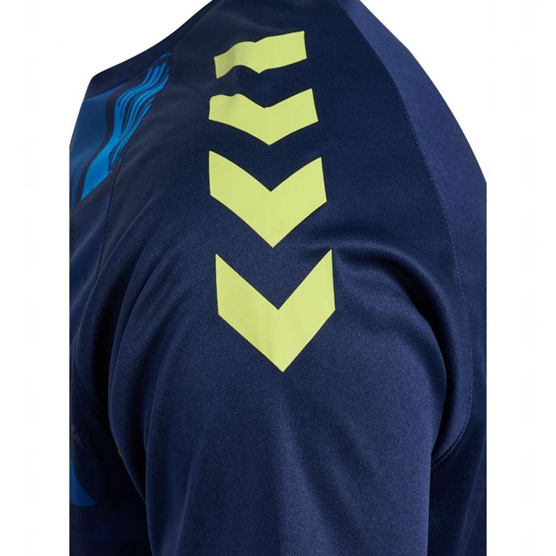 Maillot Hummel Graphic Universe S/S Homme Bleu Marine | 139600-947